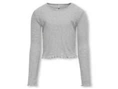 Kids ONLY light grey melange top